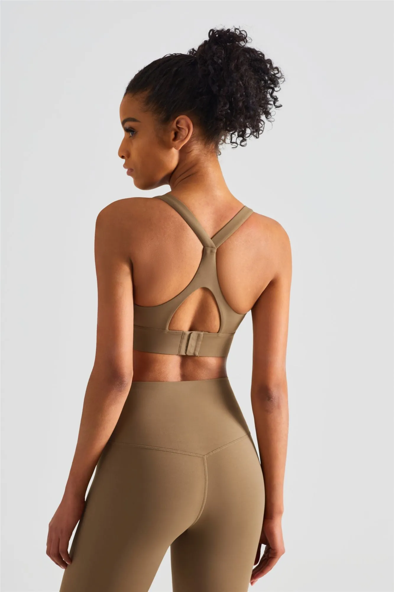 Racerback Sports Bra & Yoga Leggings Activewear Set
