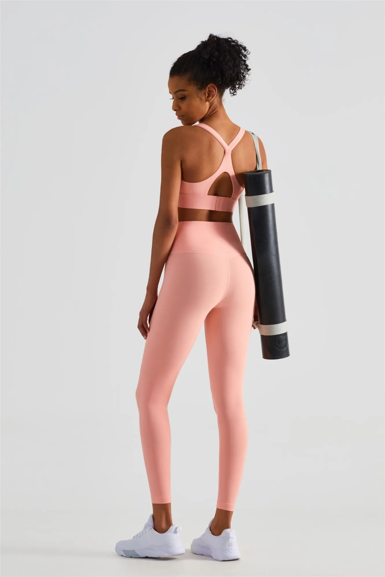 Racerback Sports Bra & Yoga Leggings Activewear Set