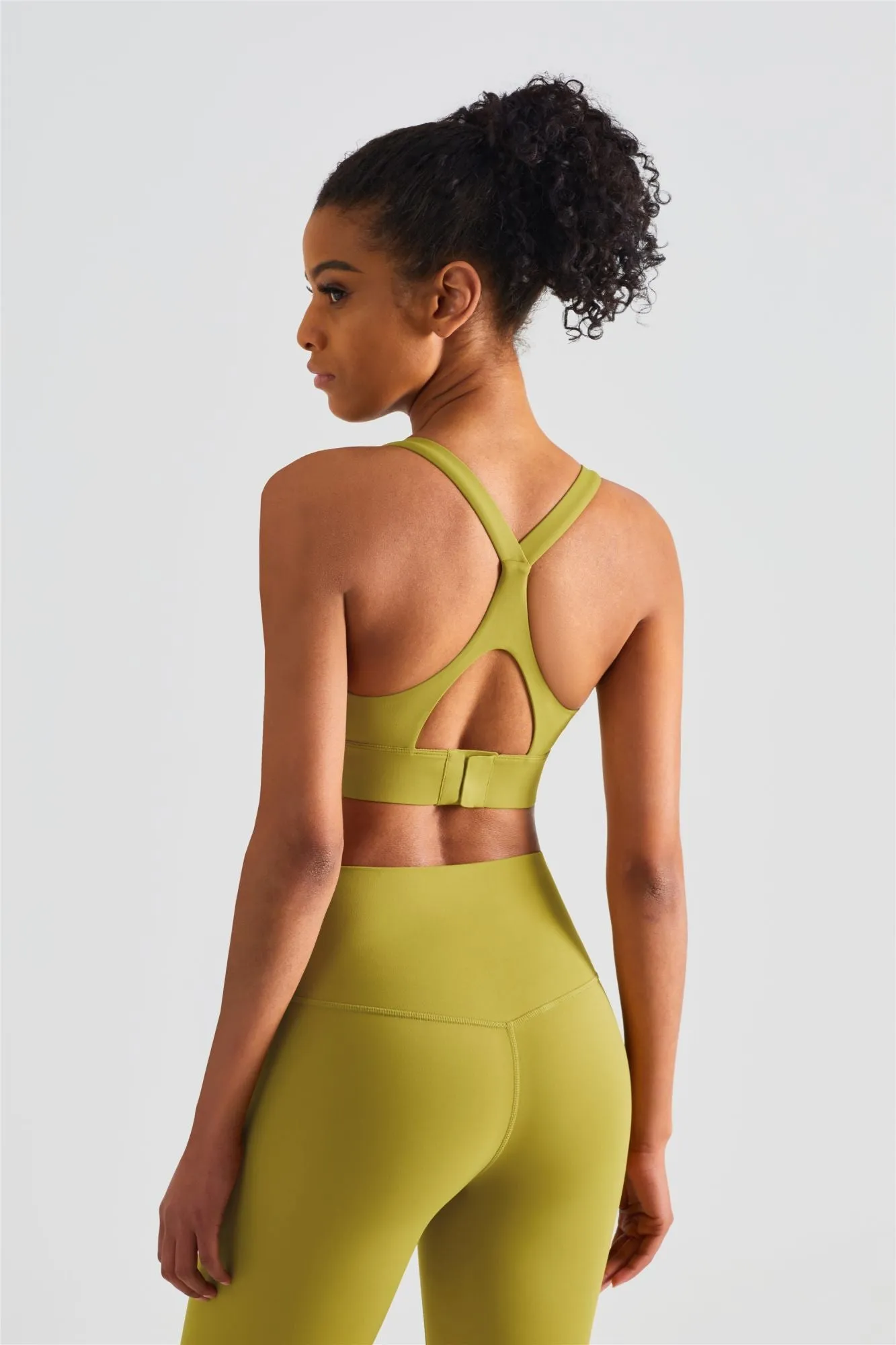 Racerback Sports Bra & Yoga Leggings Activewear Set