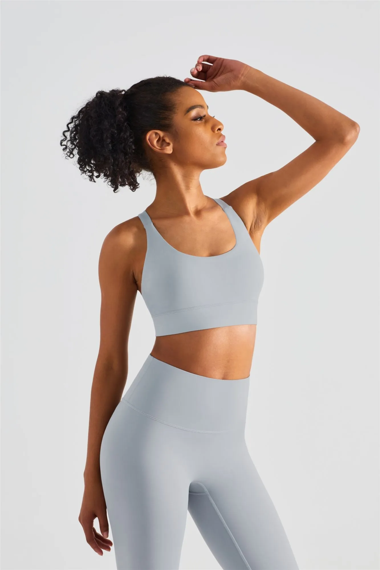 Racerback Sports Bra & Yoga Leggings Activewear Set