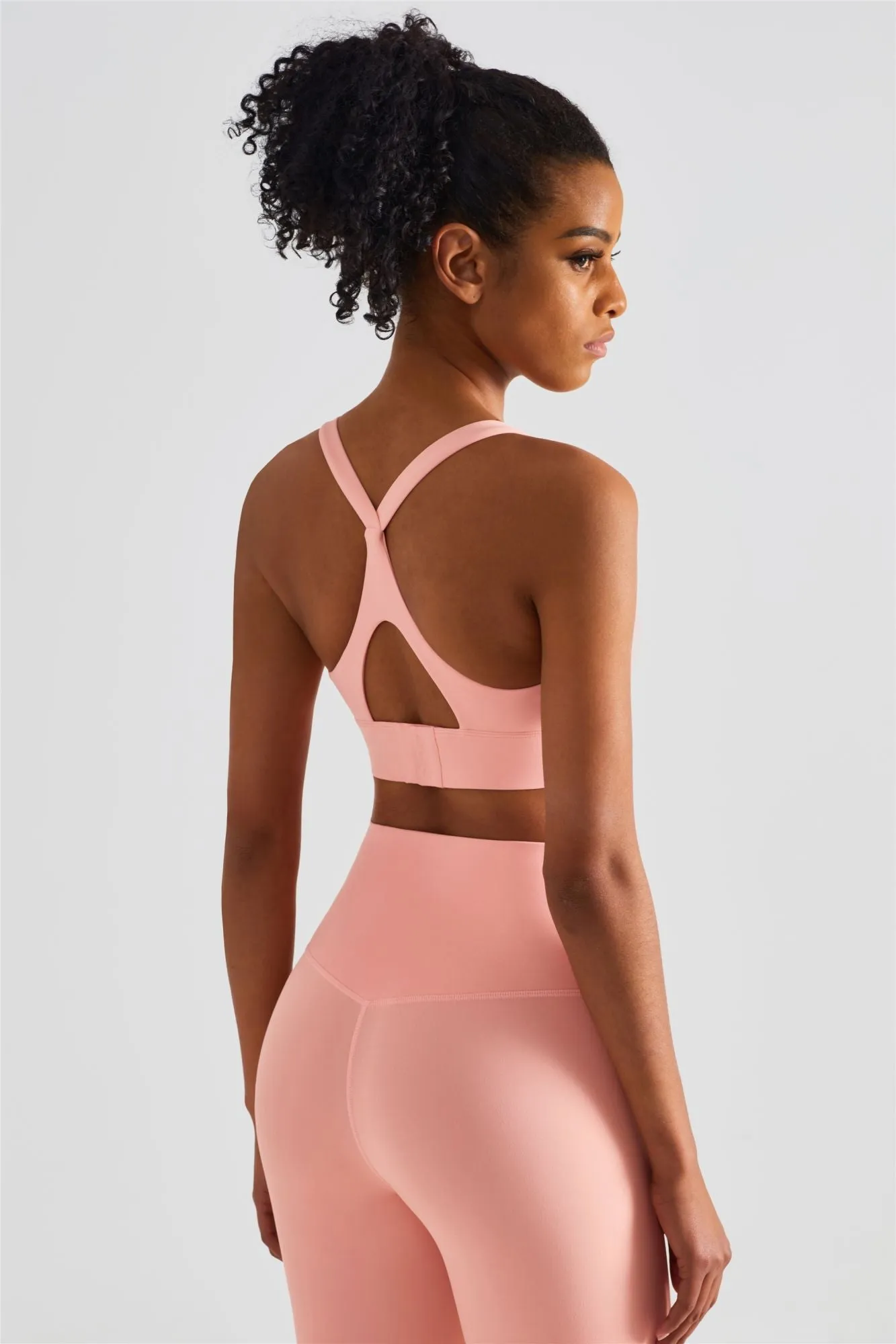 Racerback Sports Bra & Yoga Leggings Activewear Set
