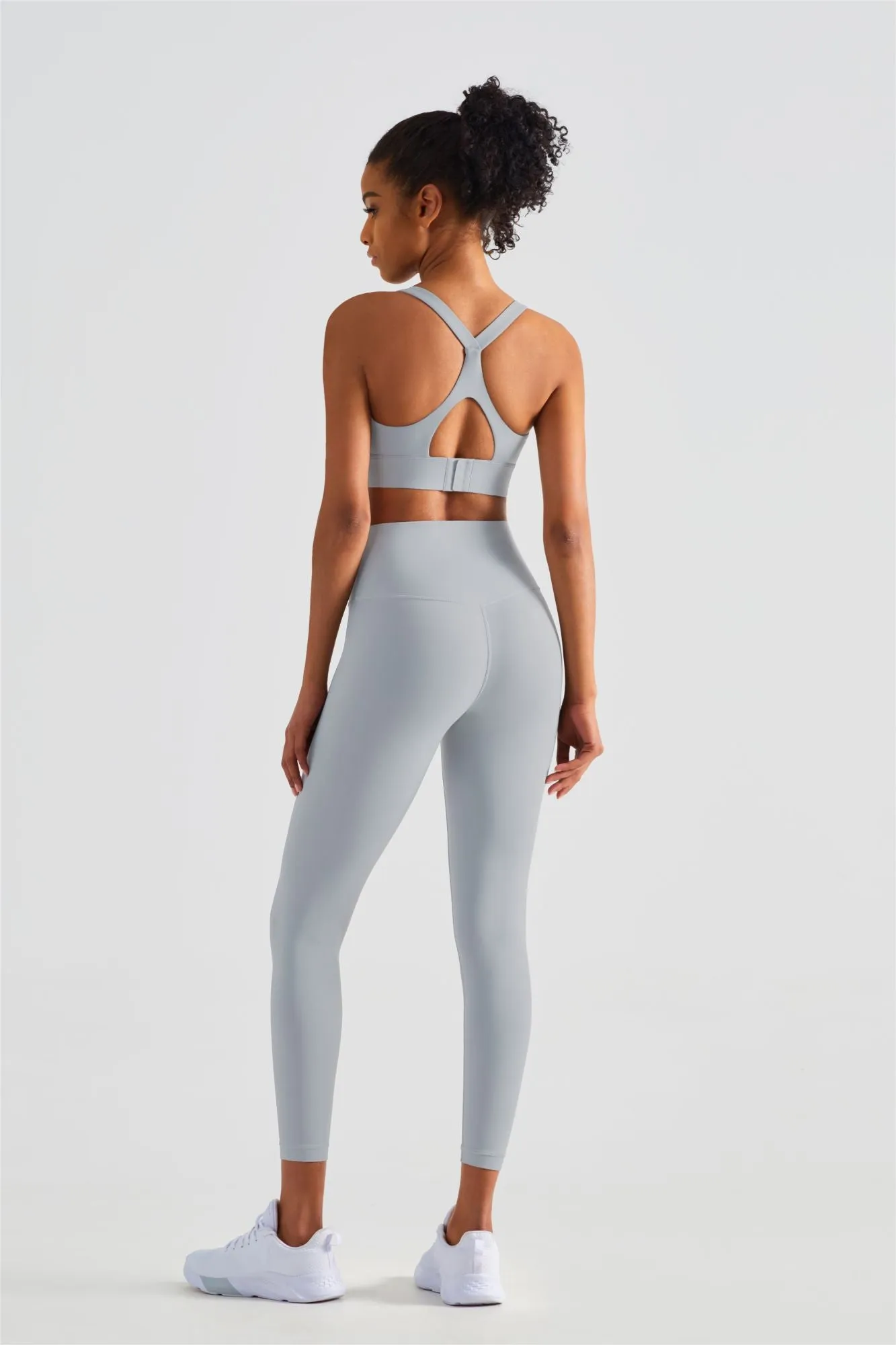 Racerback Sports Bra & Yoga Leggings Activewear Set