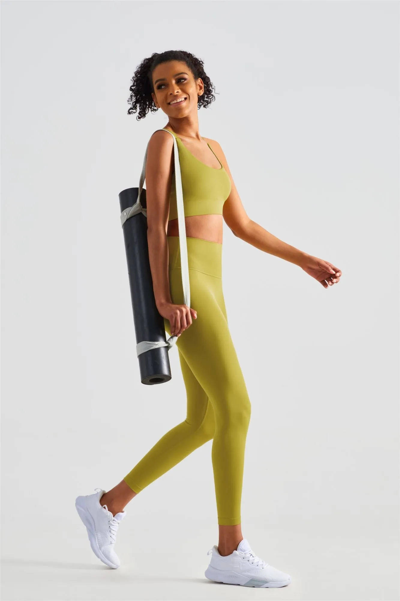 Racerback Sports Bra & Yoga Leggings Activewear Set