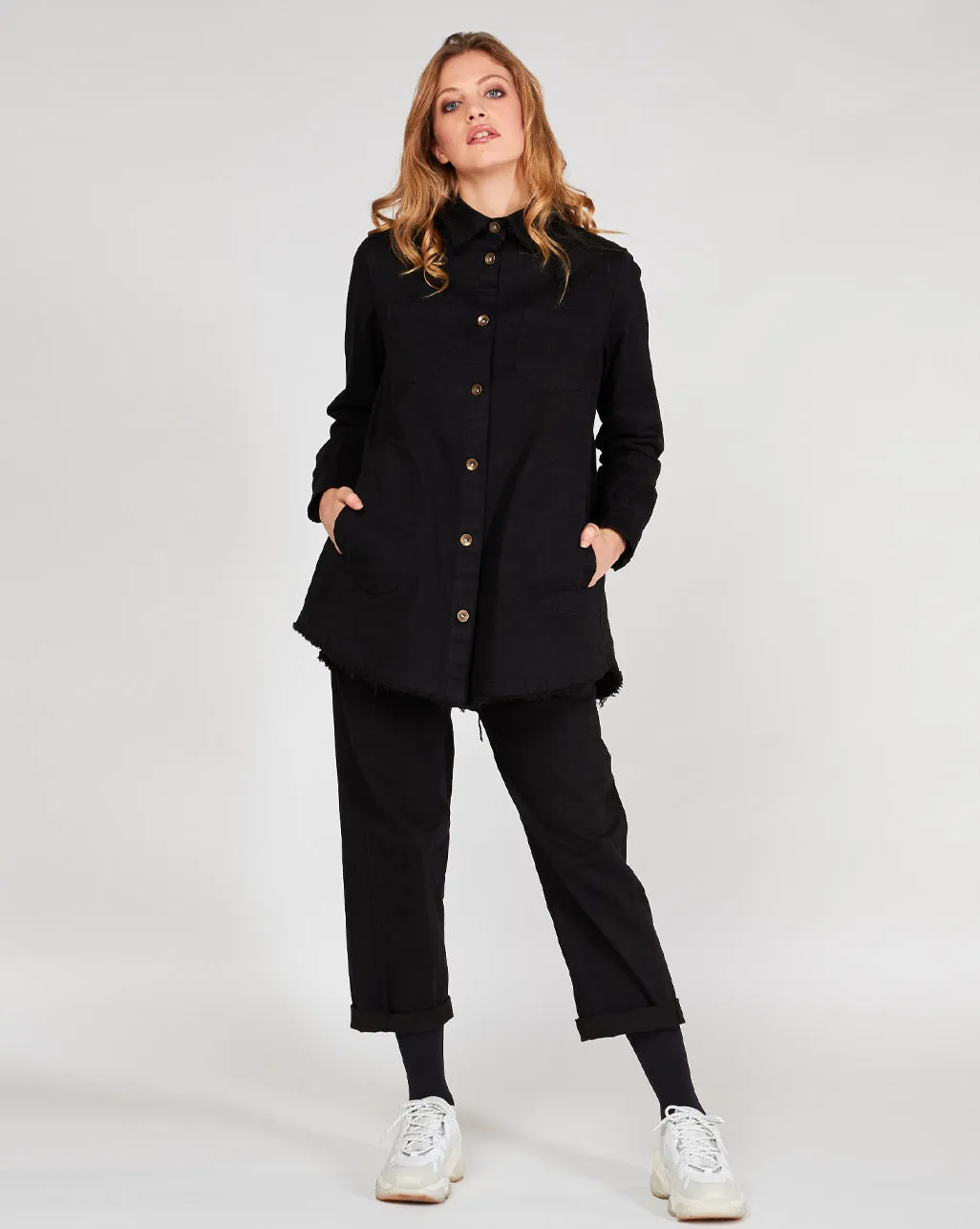 Raw Hem Chore Jacket