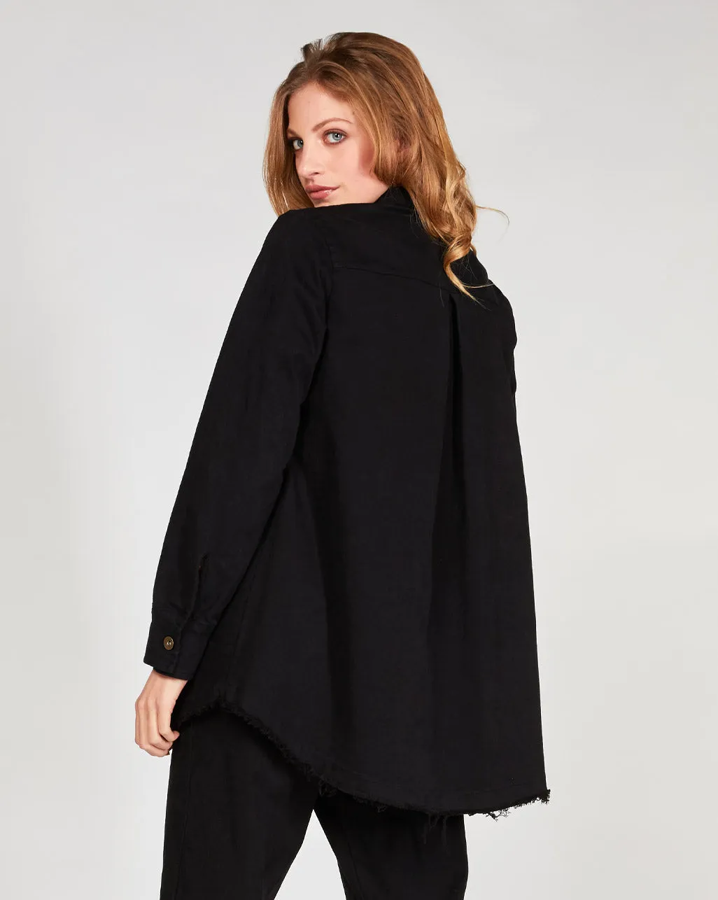 Raw Hem Chore Jacket