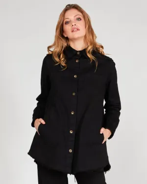 Raw Hem Chore Jacket