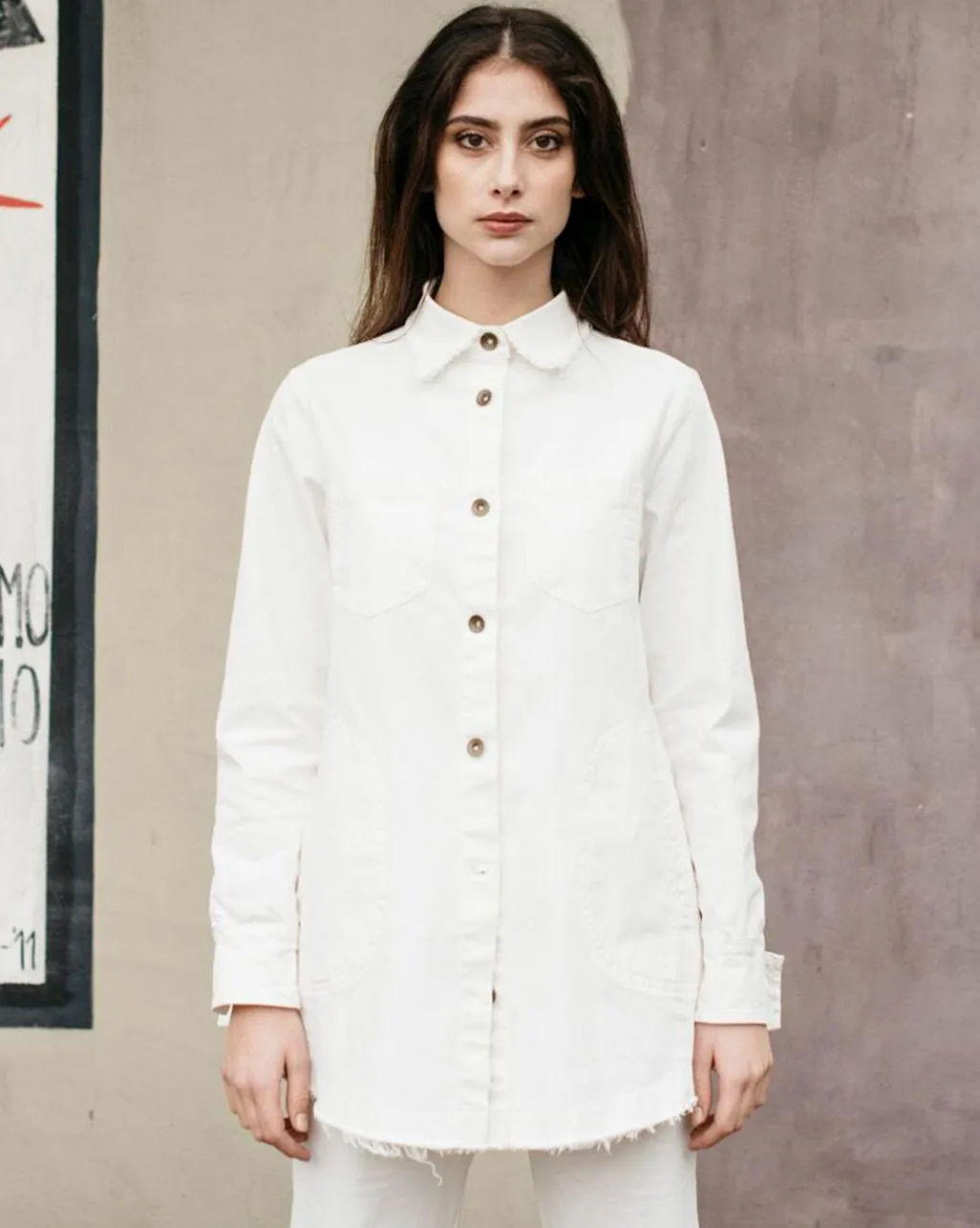 Raw Hem Chore Jacket
