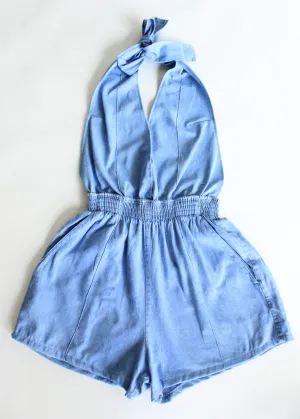 RCYCLD Denim Romper