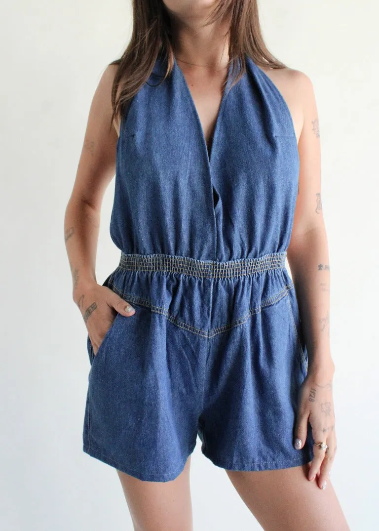 RCYCLD Denim Romper