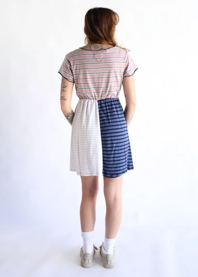 RCYCLD Striped T-Shirt Dress