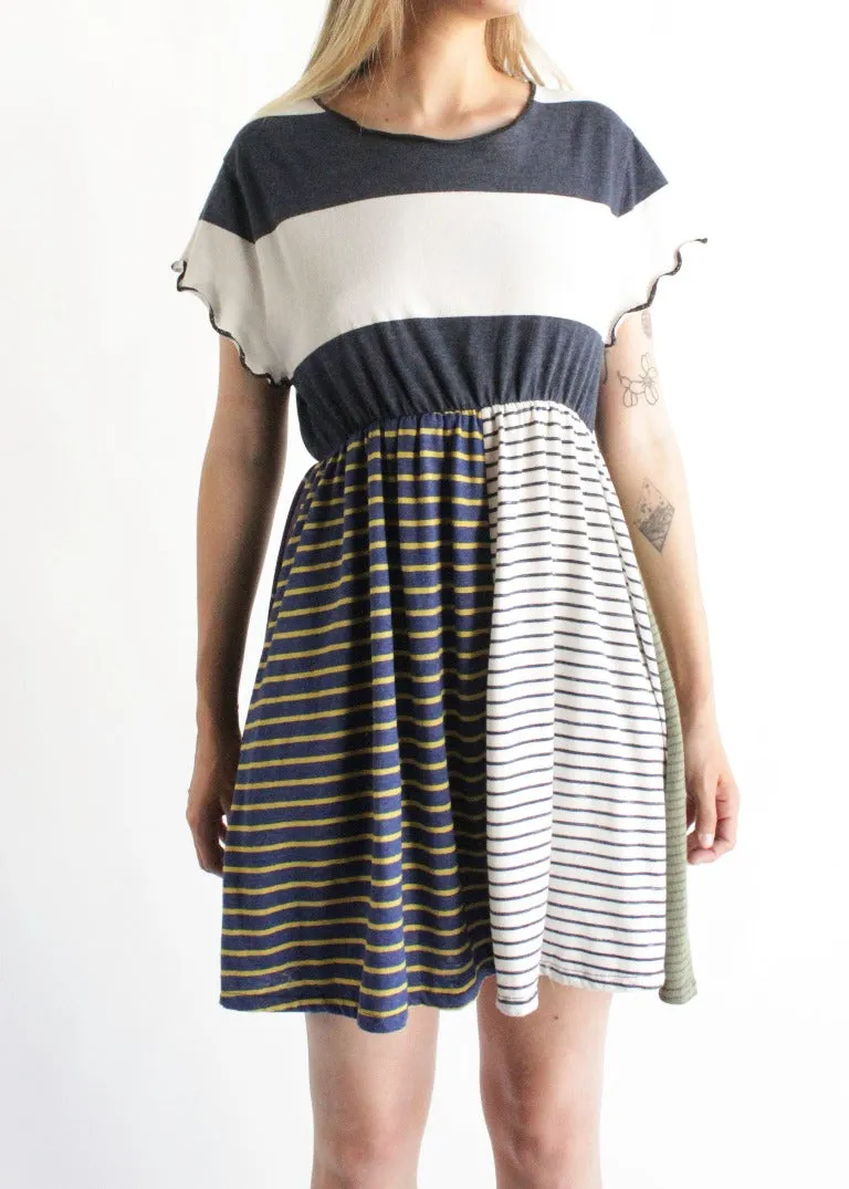 RCYCLD Striped T-Shirt Dress