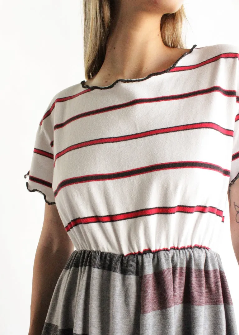 RCYCLD Striped T-Shirt Dress