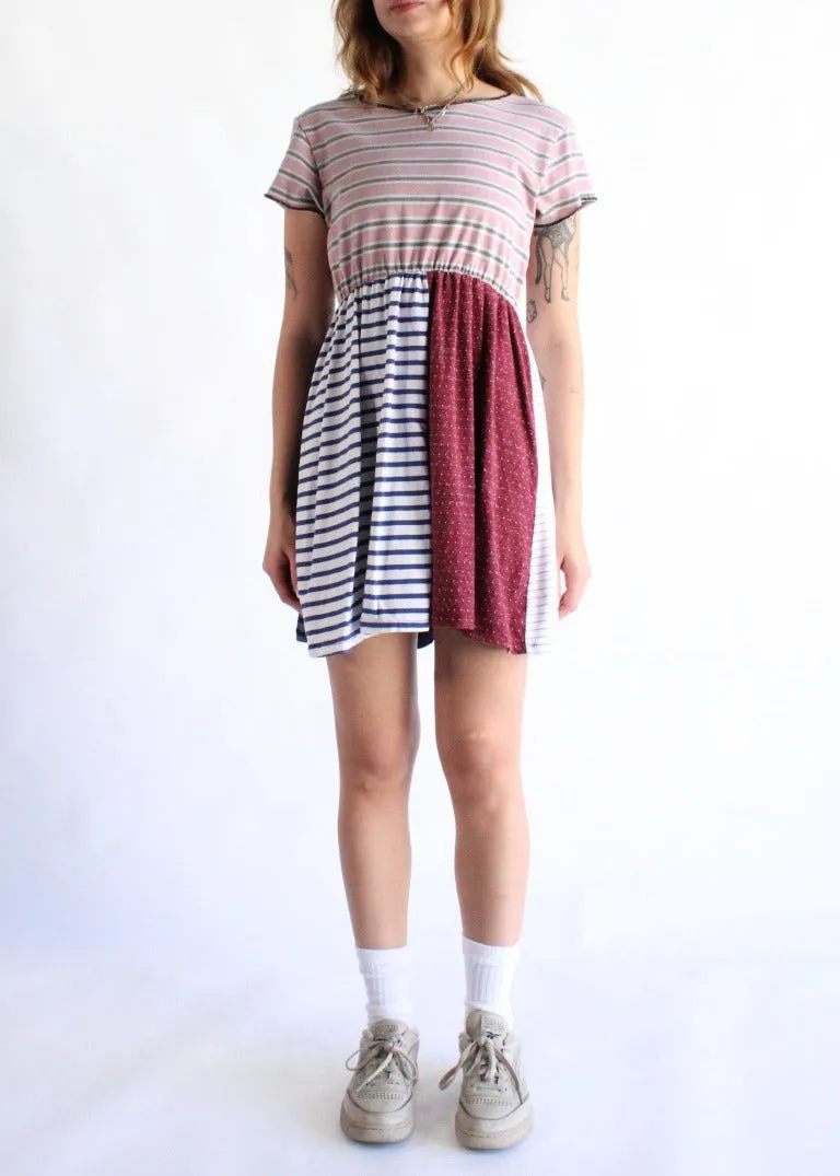 RCYCLD Striped T-Shirt Dress