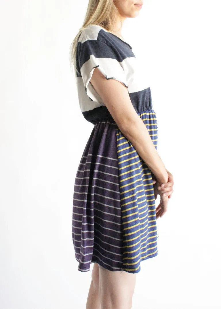 RCYCLD Striped T-Shirt Dress