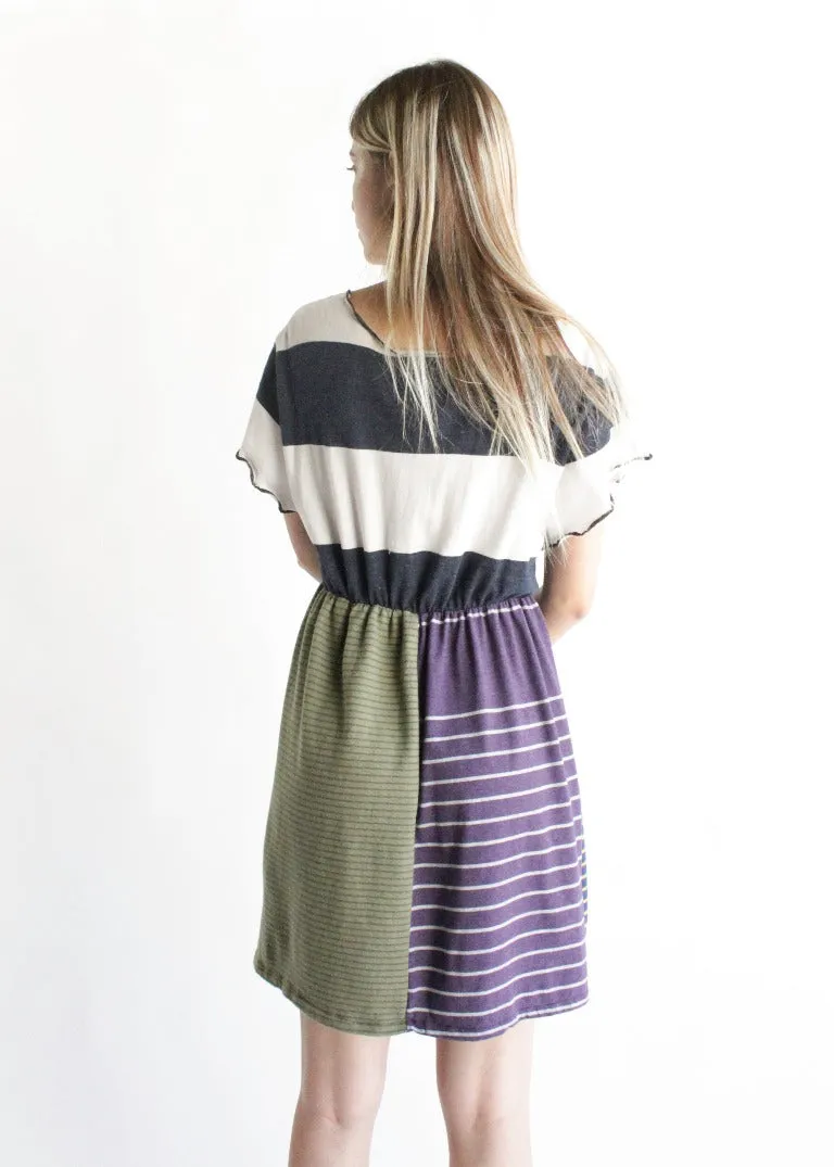 RCYCLD Striped T-Shirt Dress