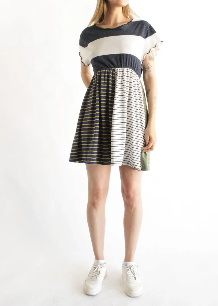 RCYCLD Striped T-Shirt Dress