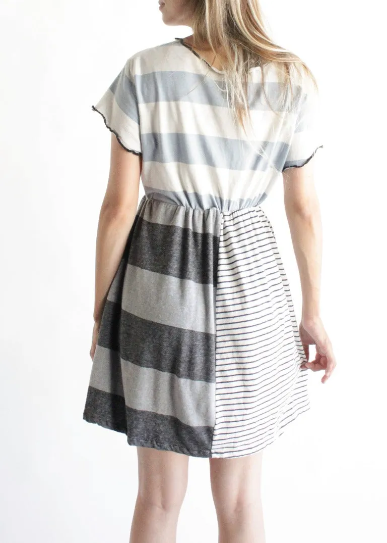 RCYCLD Striped T-Shirt Dress