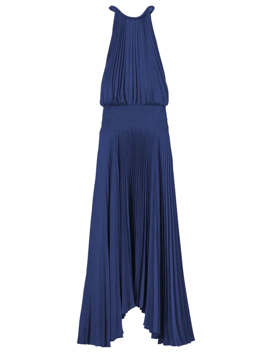 RENZO II PLEATED MIDI DRESS IN RIVIERA