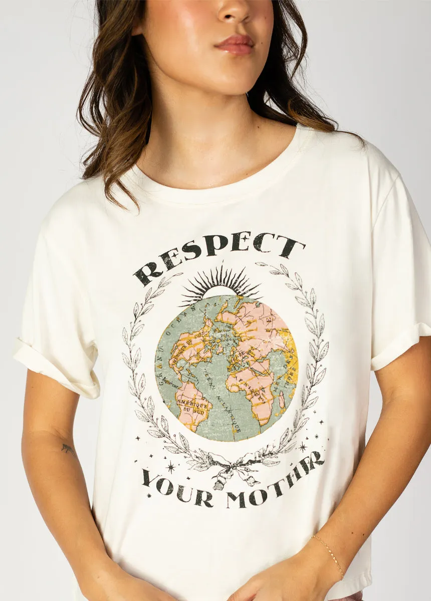 Respect Tee in Gardenia