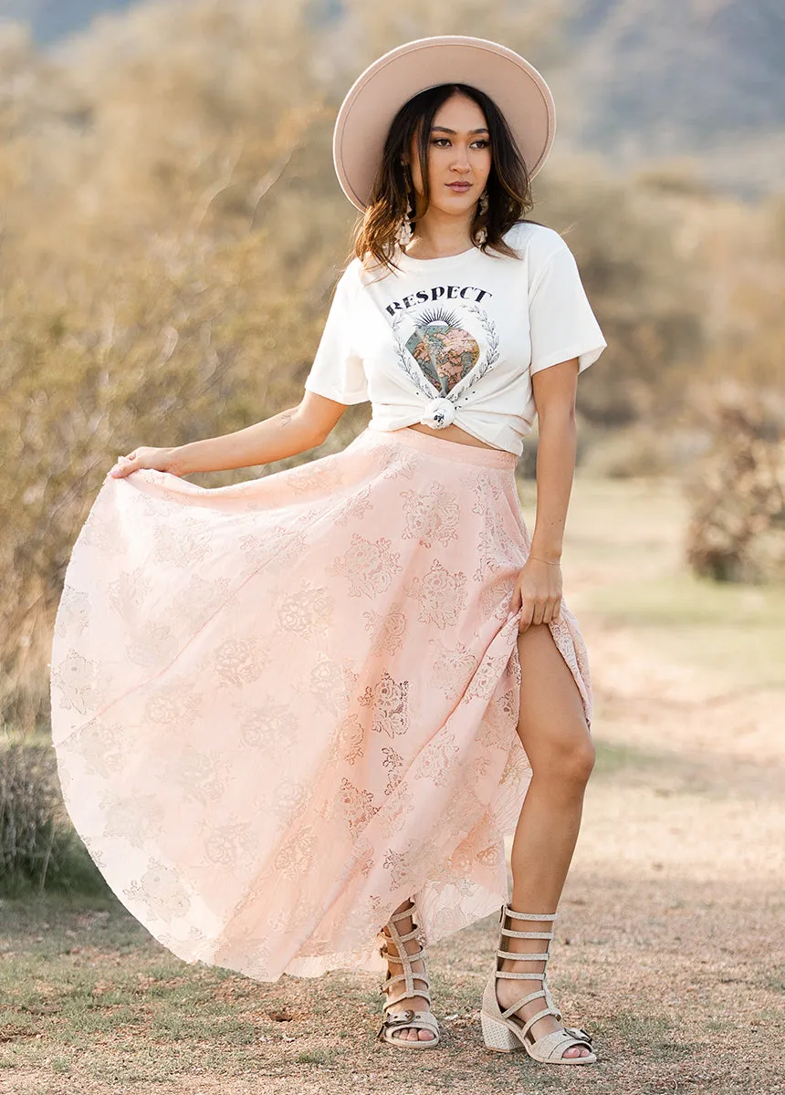 Respect Tee in Gardenia