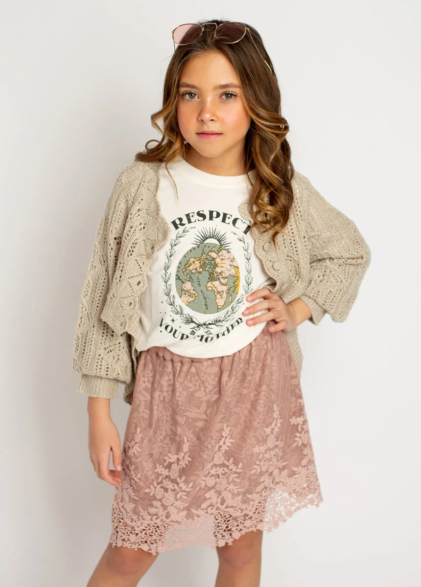 Respect Your Mother Tee in Gardenia