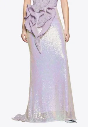 Rhyme Glittered Long Skirt