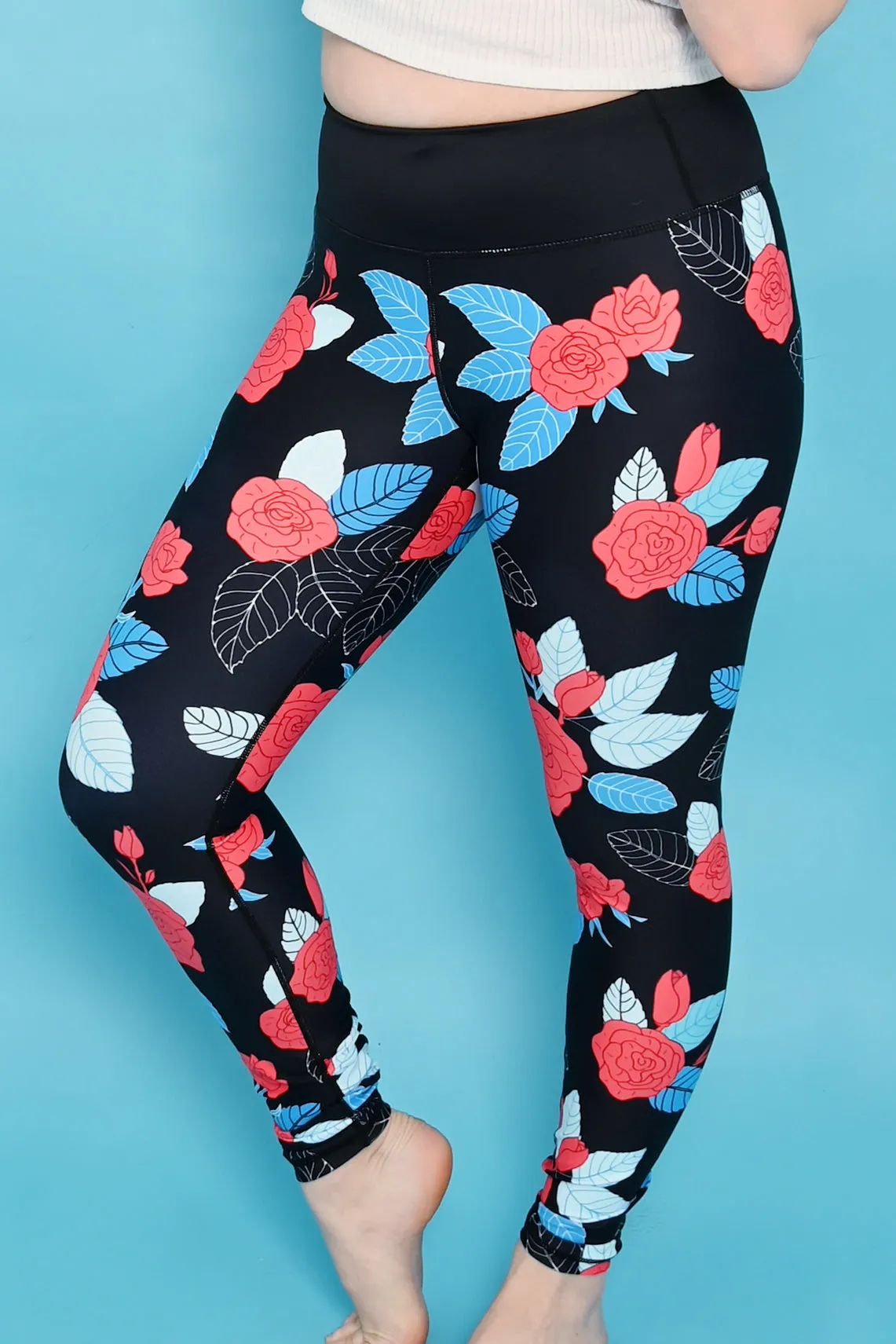 Roses Women’s Activewear Leggings - Tall 33” inside leg