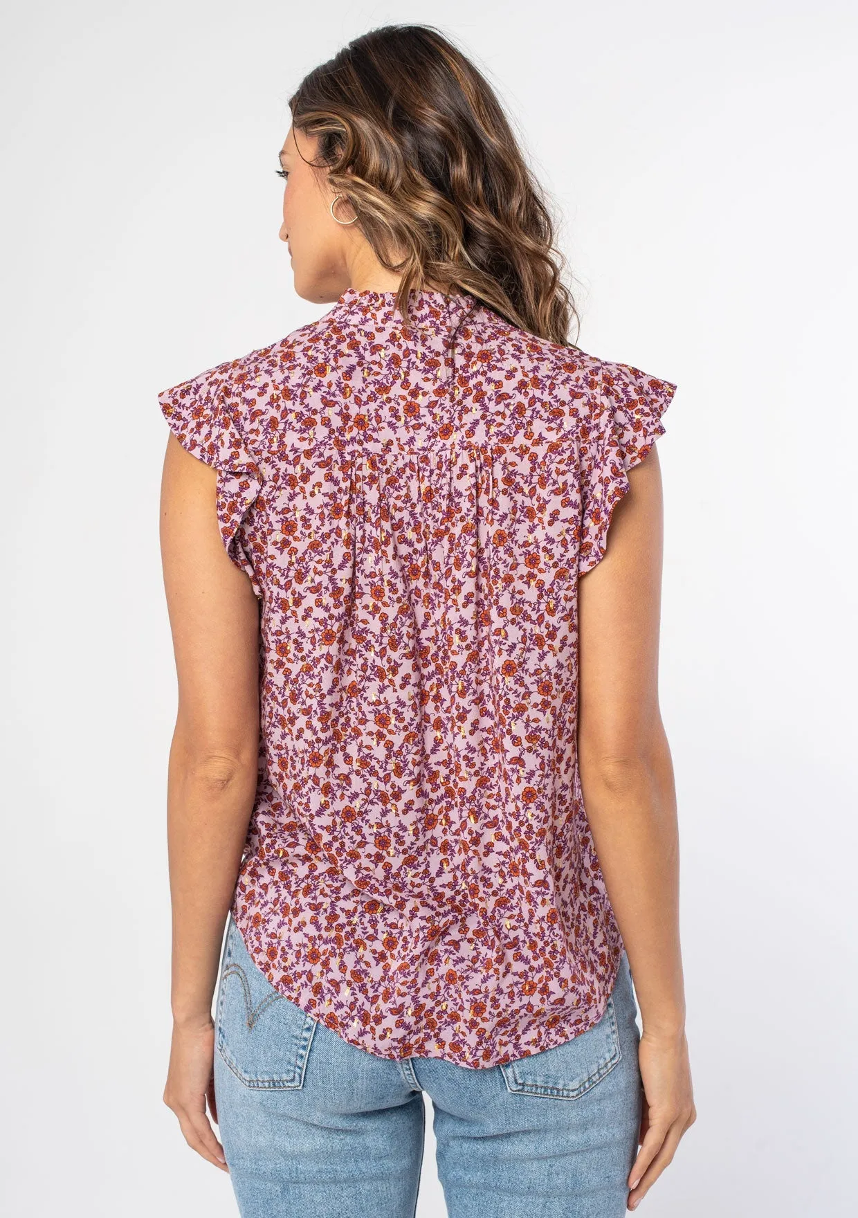 Sabine Flutter Sleeve Top