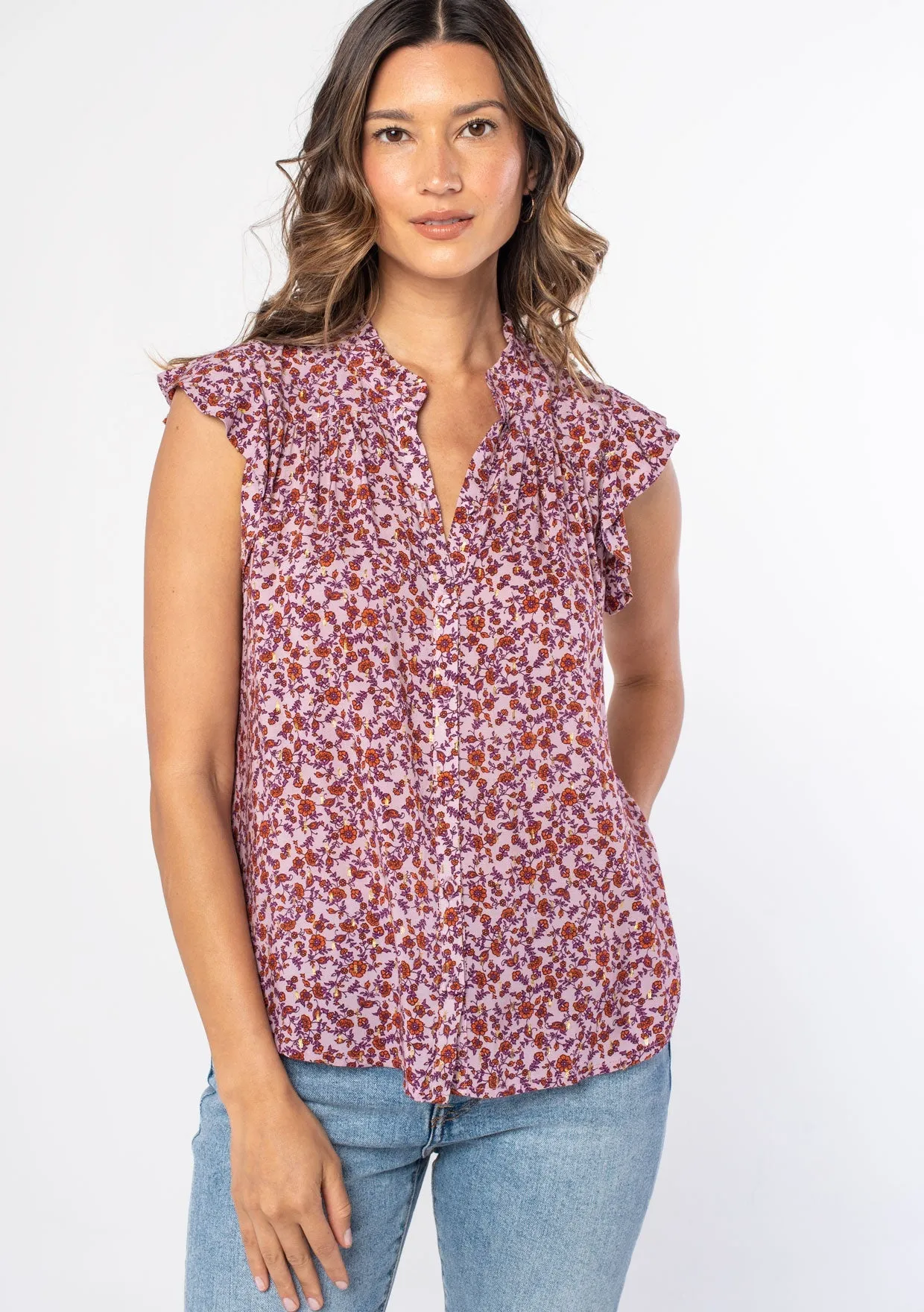 Sabine Flutter Sleeve Top