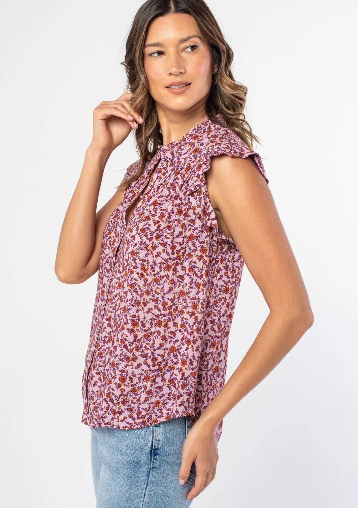 Sabine Flutter Sleeve Top