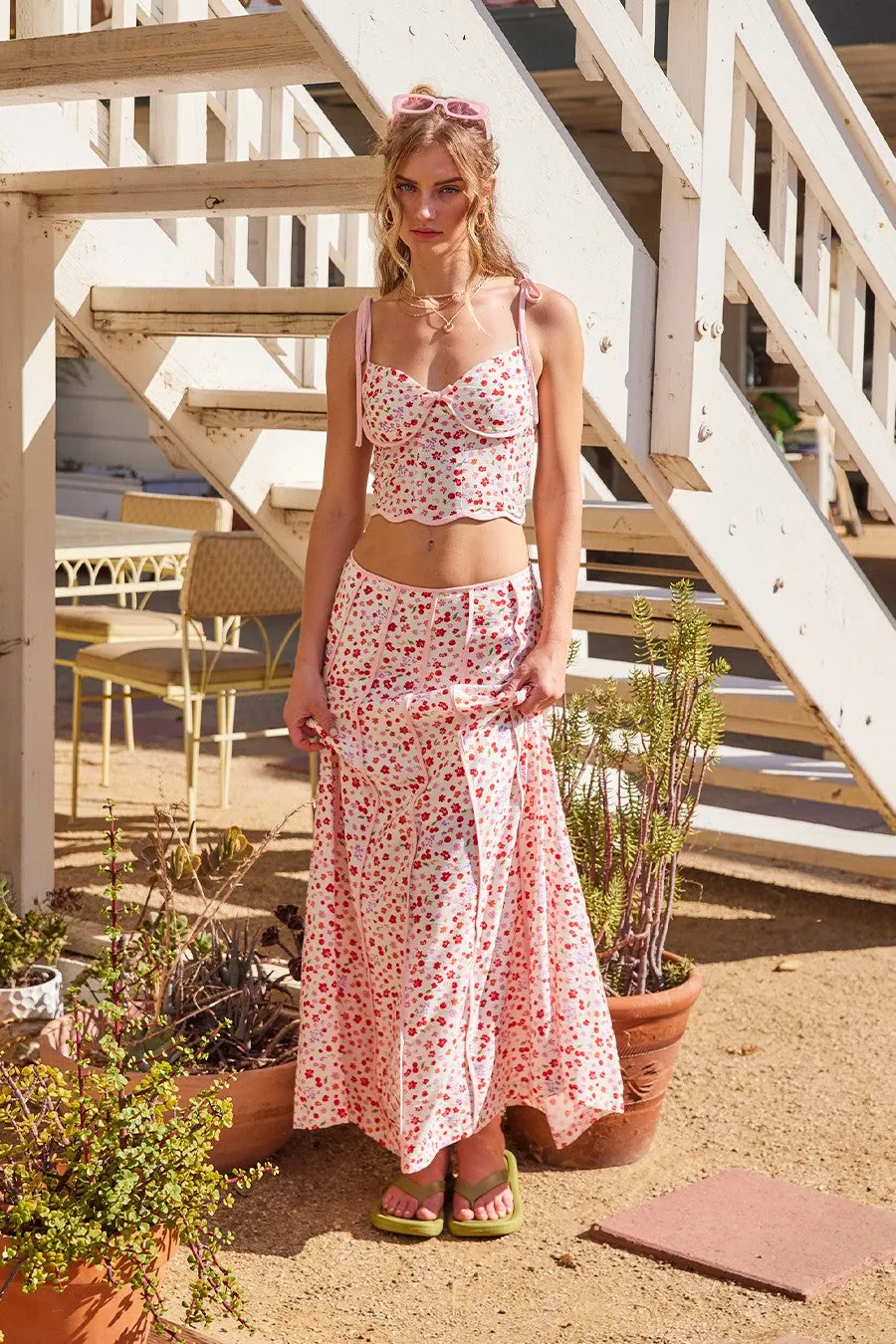 Sally Floral Skirt