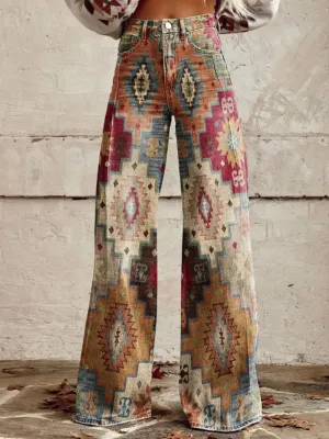 Sara® | Boho vintage wide pants