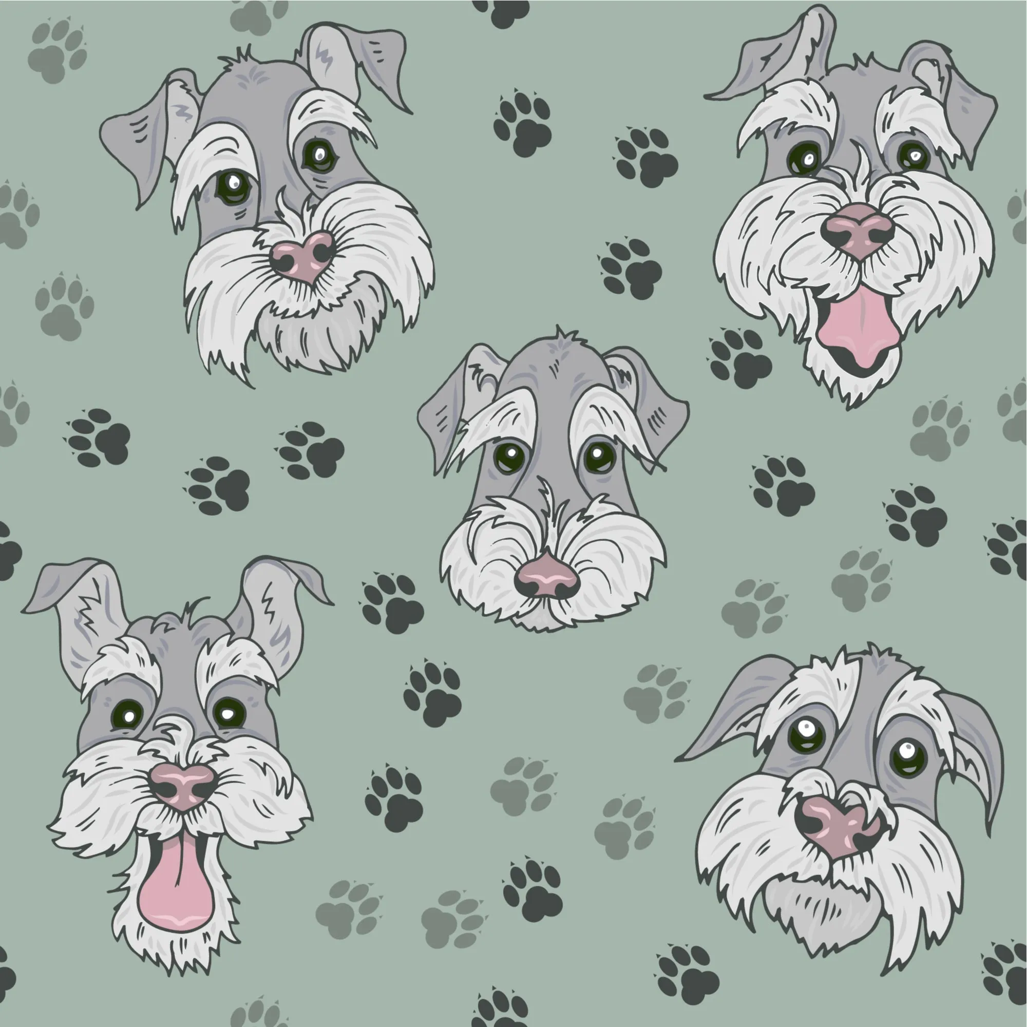 Schnauzer Women's Activewear Leggings
