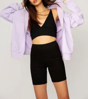 Seamed 6 Panel Biker Short