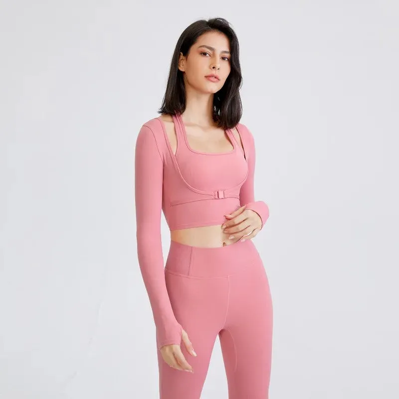Seamless Long-Sleeve Activewear Set