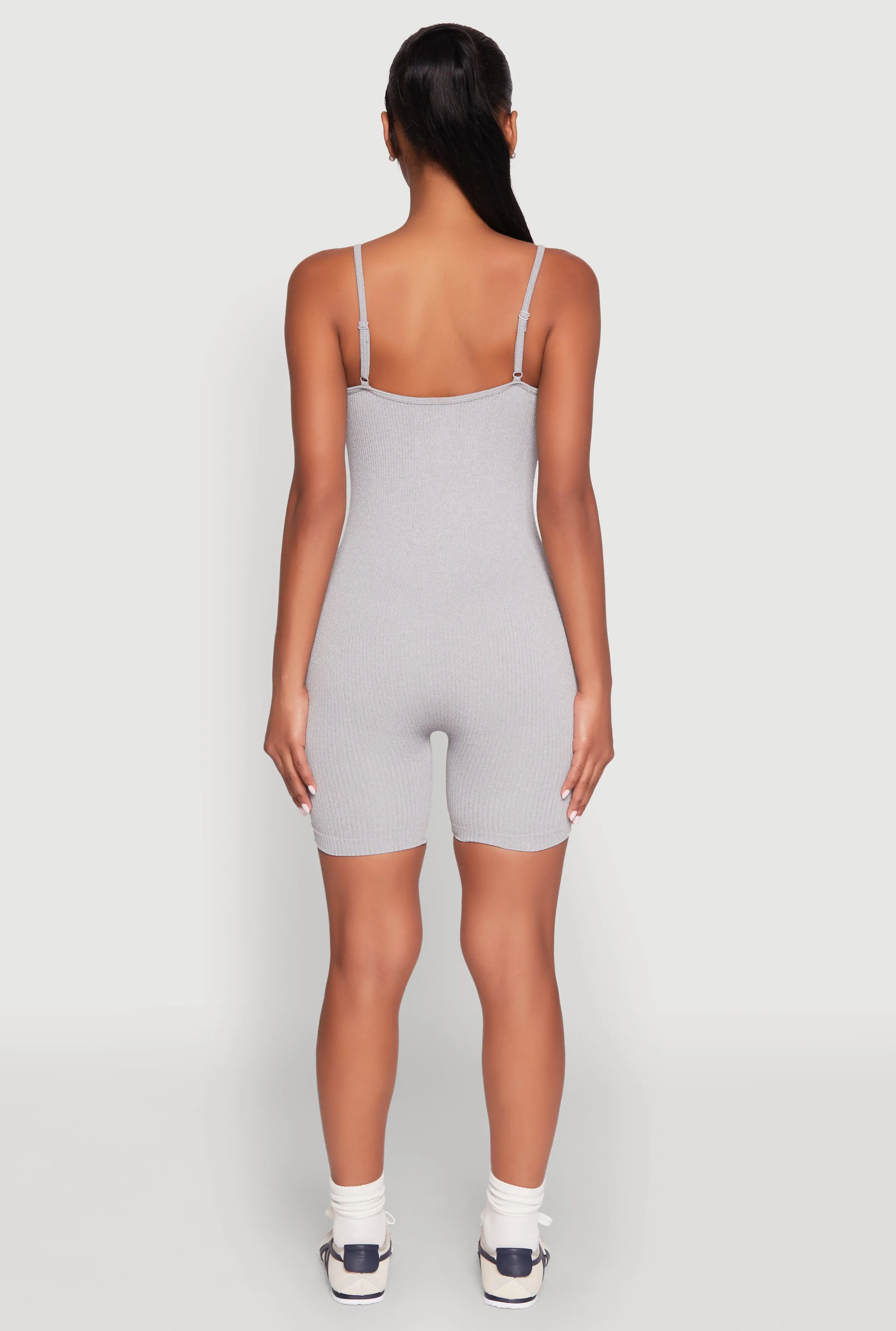 Seamless Scoop Neck Cami Romper