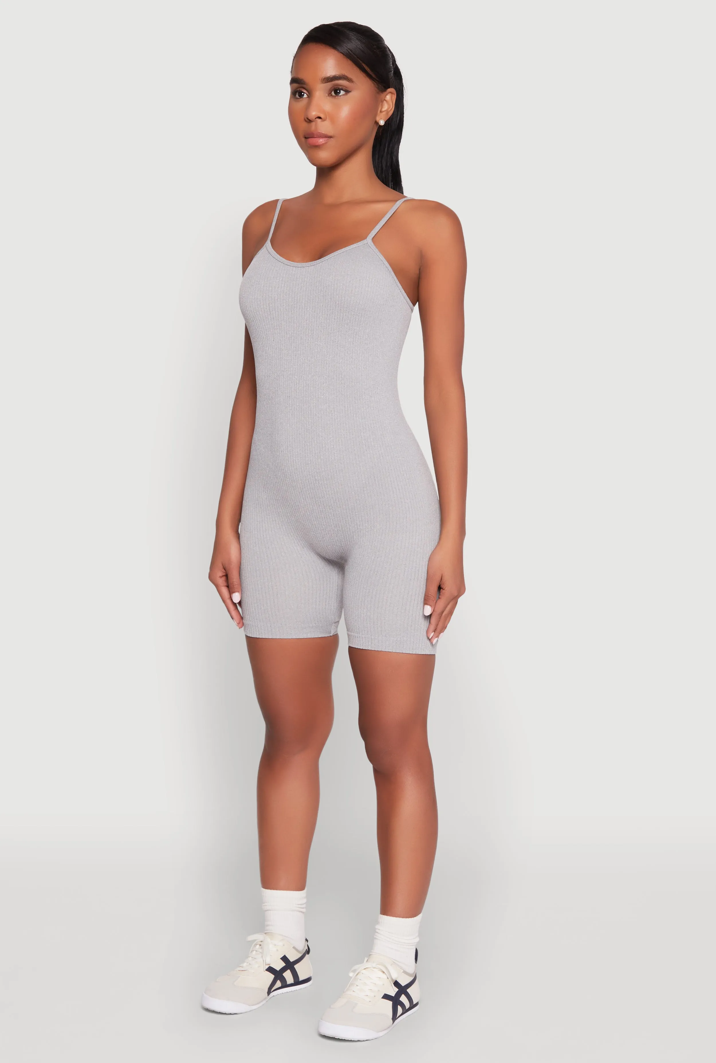 Seamless Scoop Neck Cami Romper