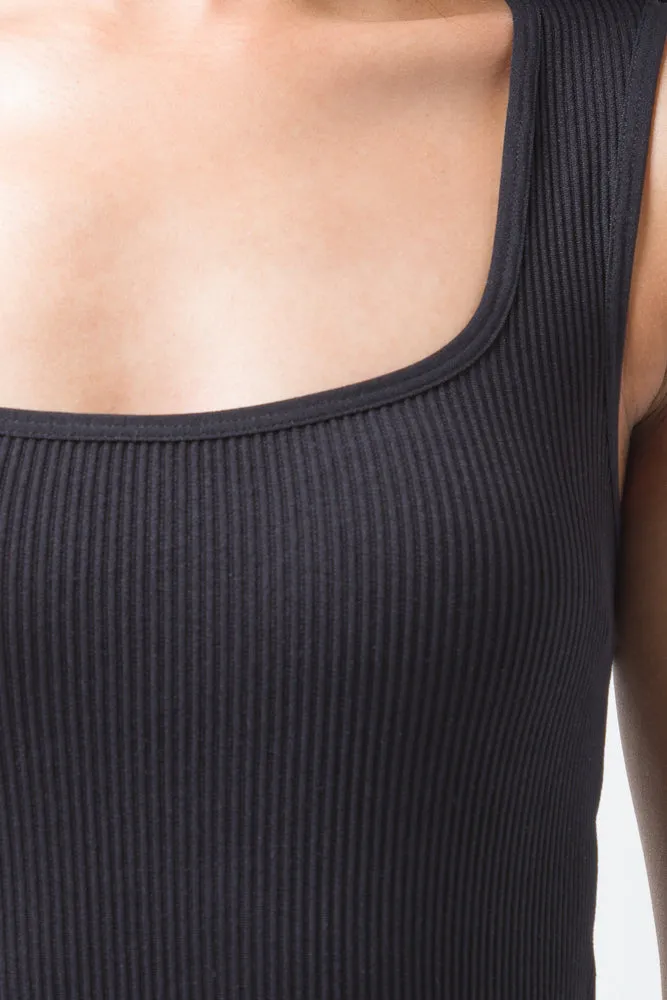 Seamless Short Playsuit Black