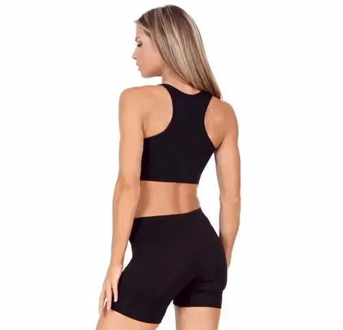 Seamless Sports Racer Back Crop Top – Comfortable & Stylish Activewear for Women