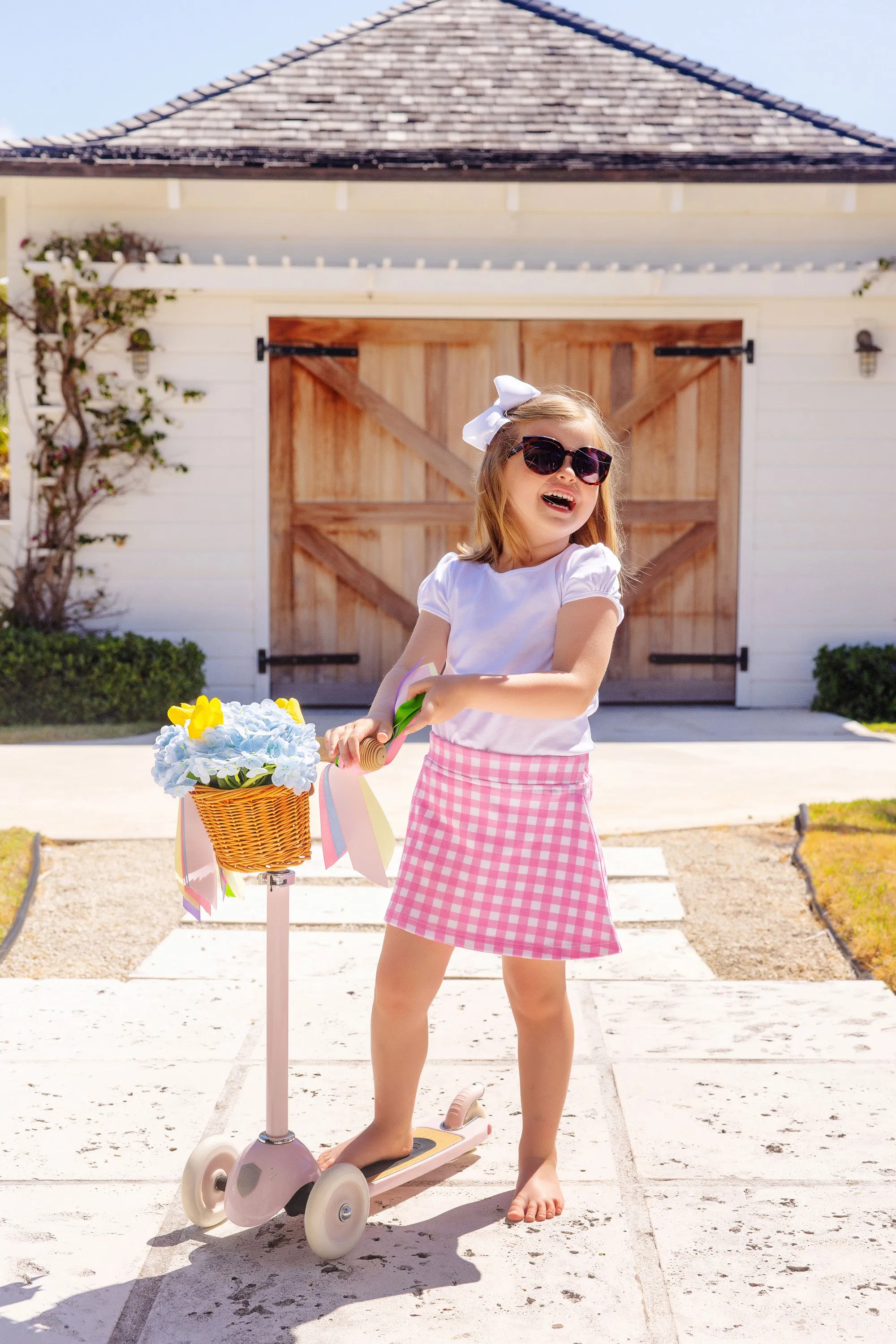 Searcy Skort - Hamptons Hot Pink Gingham