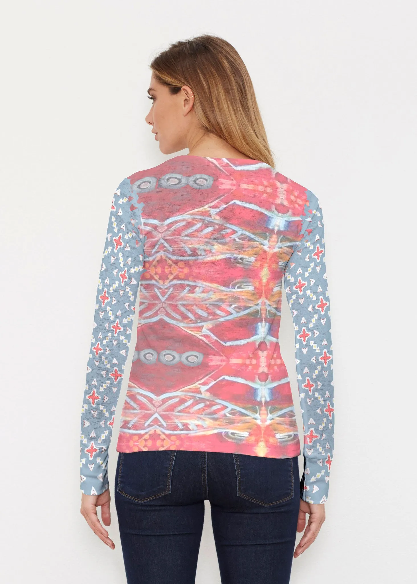 Sedona Sunset (2816) ~ Thermal Long Sleeve Crew Shirt