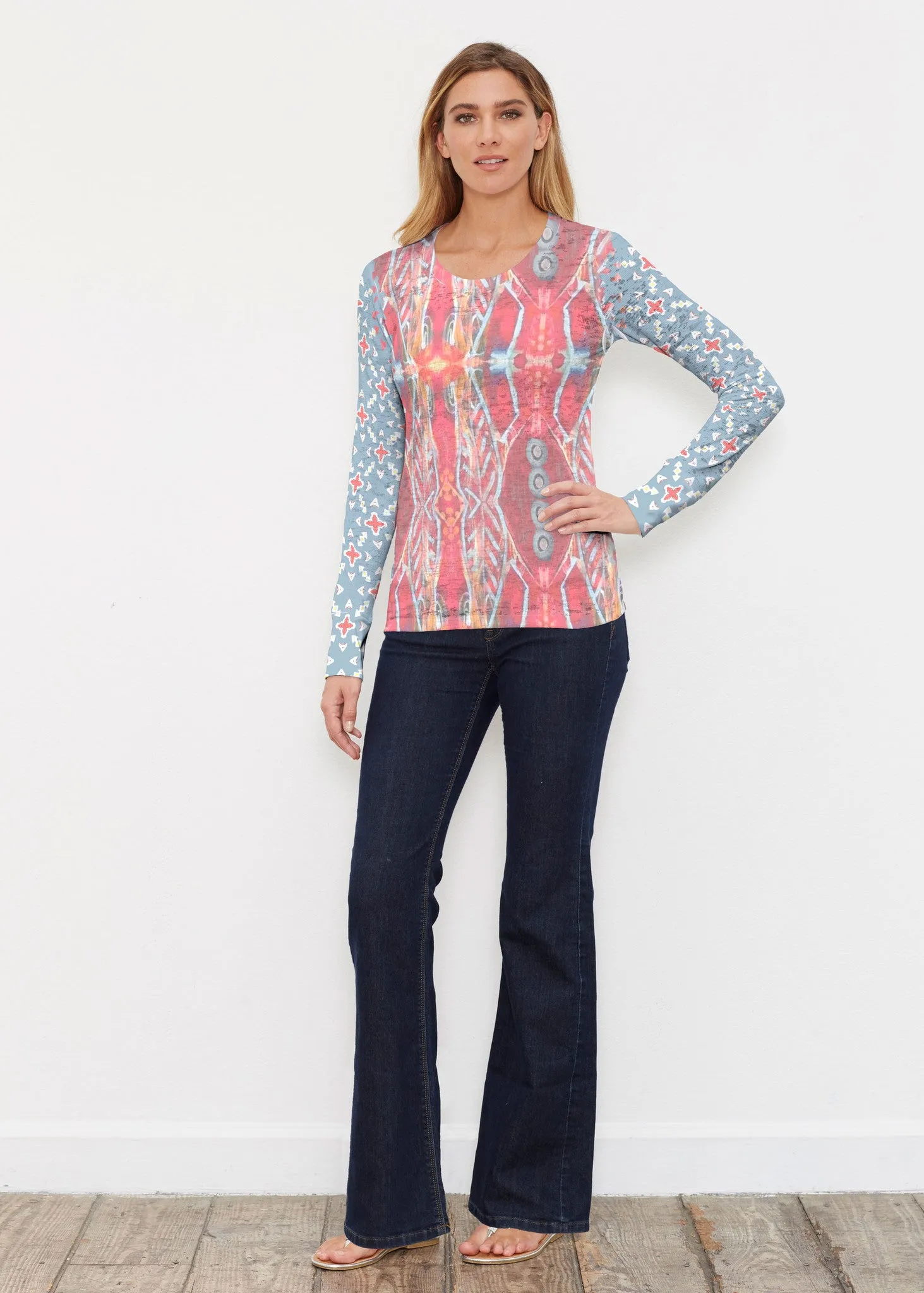 Sedona Sunset (2816) ~ Thermal Long Sleeve Crew Shirt