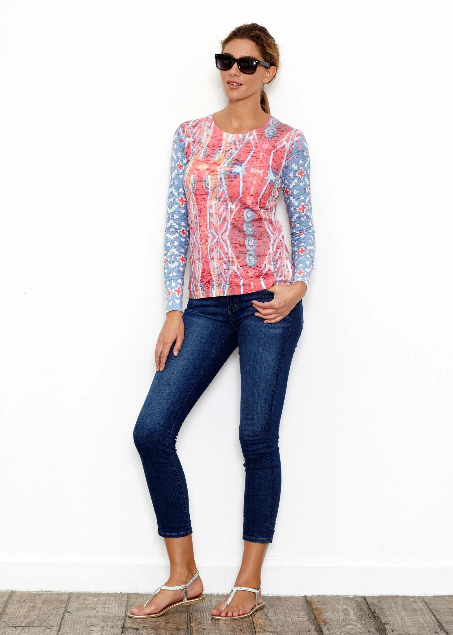 Sedona Sunset (2816) ~ Thermal Long Sleeve Crew Shirt