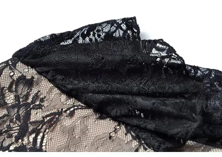 Selene Black Lace Vintage Dress