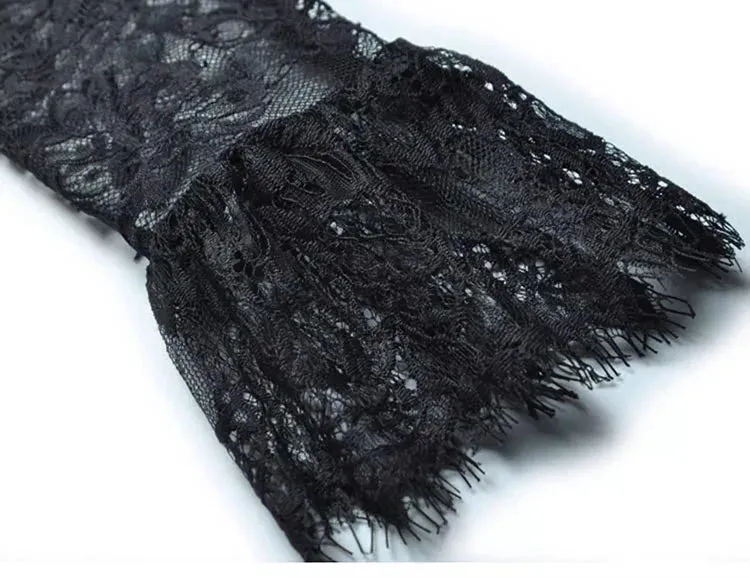 Selene Black Lace Vintage Dress