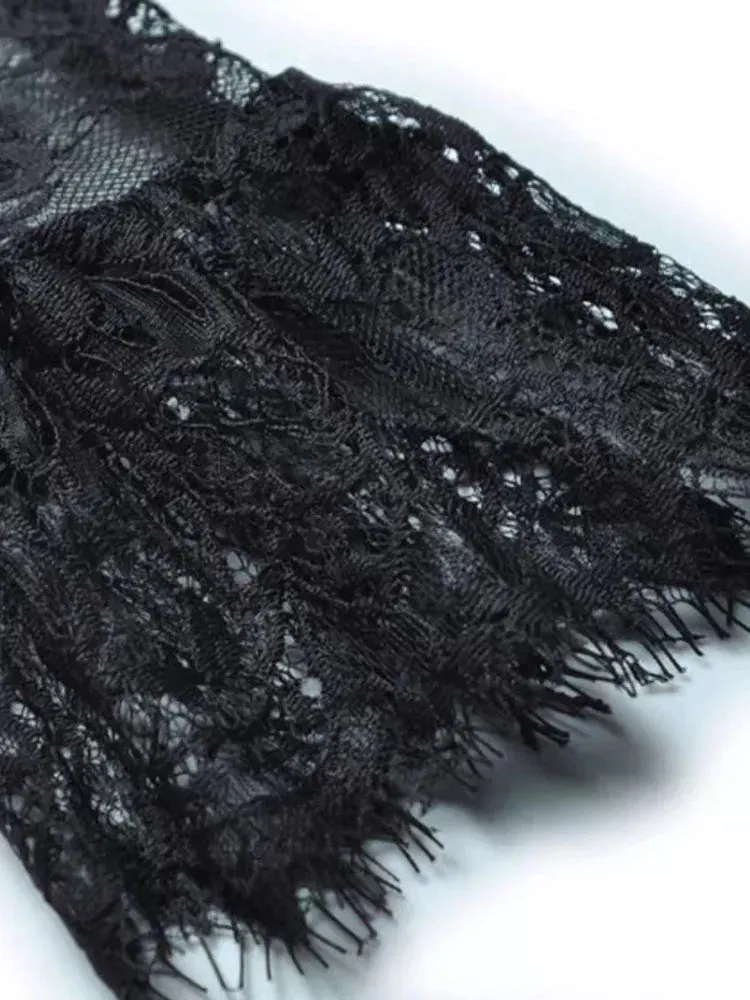 Selene Black Lace Vintage Dress