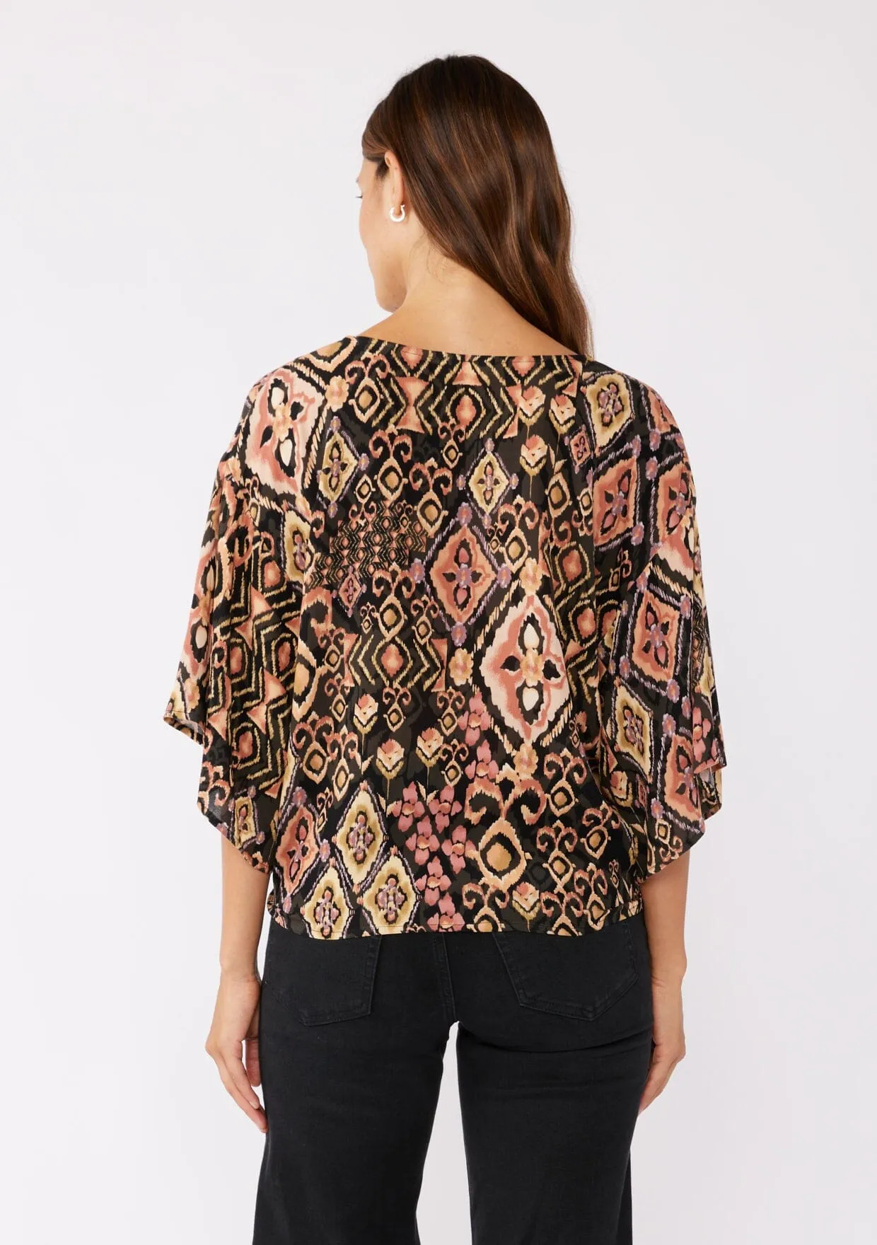 Shadow Canyon Tie Front Top