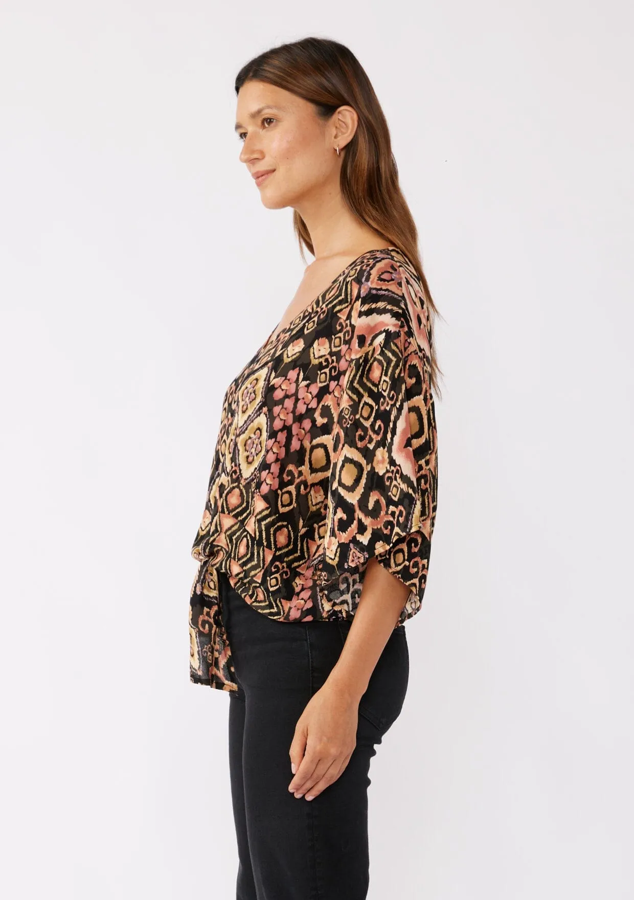 Shadow Canyon Tie Front Top