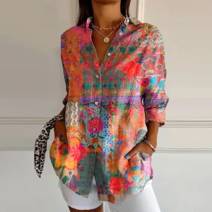 Shannon® | Vintage floral print blouse