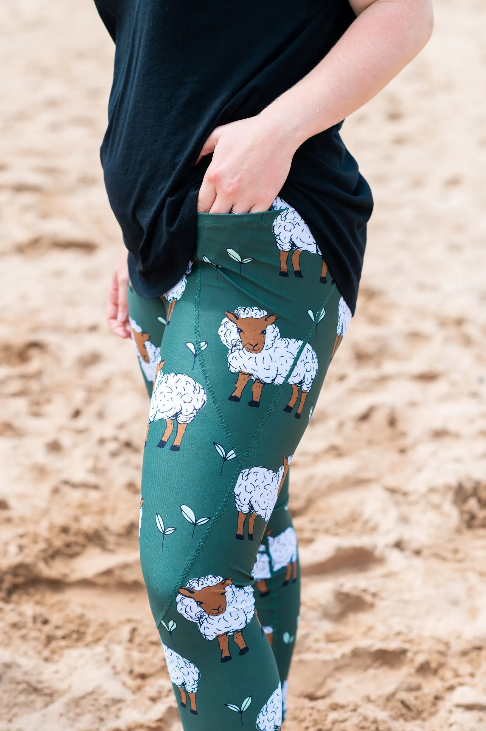 Sheep Women's Activewear Leggings - Tall 33" inside leg